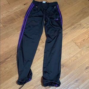 Adidas 3 stripe track pants